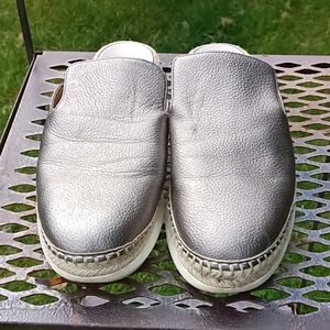 Size "8" Gunmetal Mule Espadrille